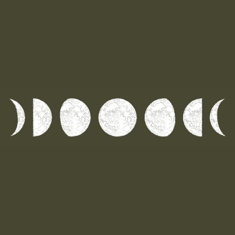 Moon Phase Circle Sequence