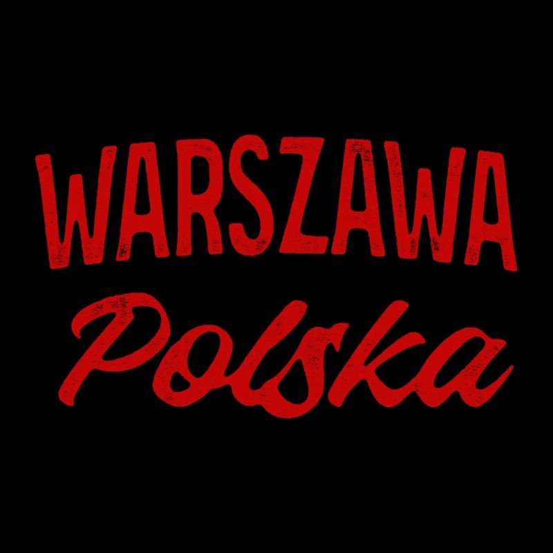 Warszawa Polska Retro Script