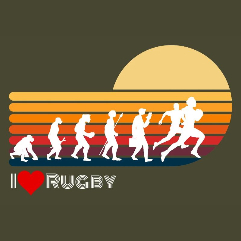 Rugby Retro Evolution Sunset