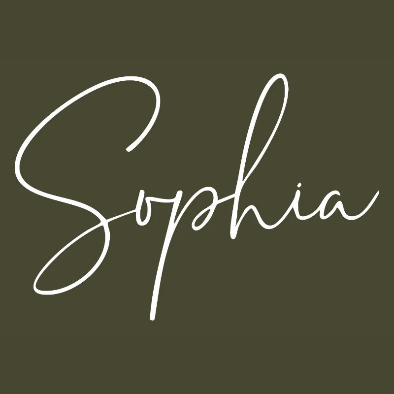 Sophia / Conception d’écriture manuscrite (Blanc)