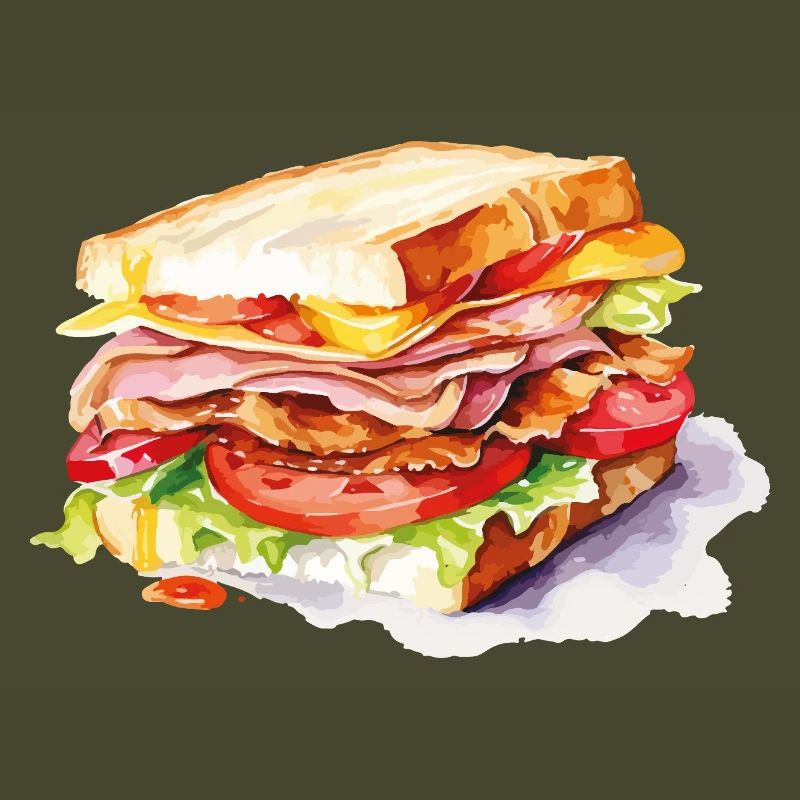  Sandwich Illustration