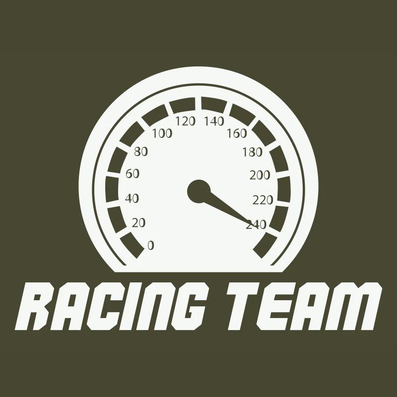 Emblème du compteur de vitesse de l’équipe de course