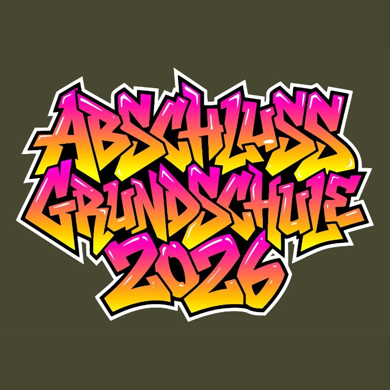 Grundschule Abschluss 2026 Graffiti