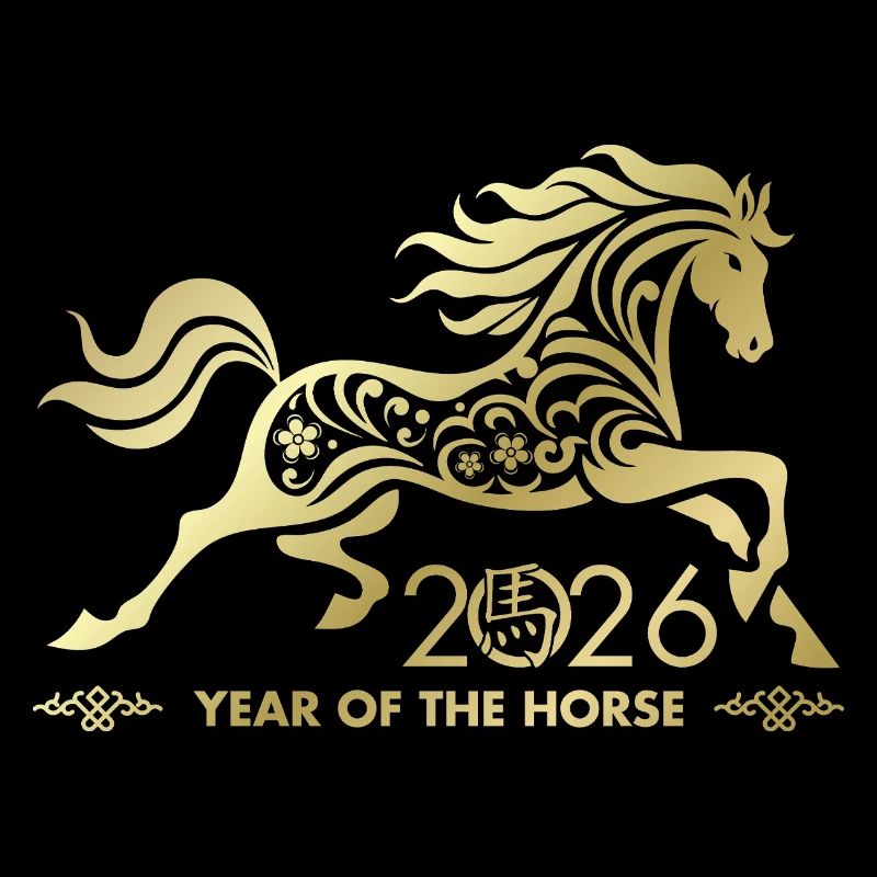 Chinesisches Neujahr des Pferdes 2026