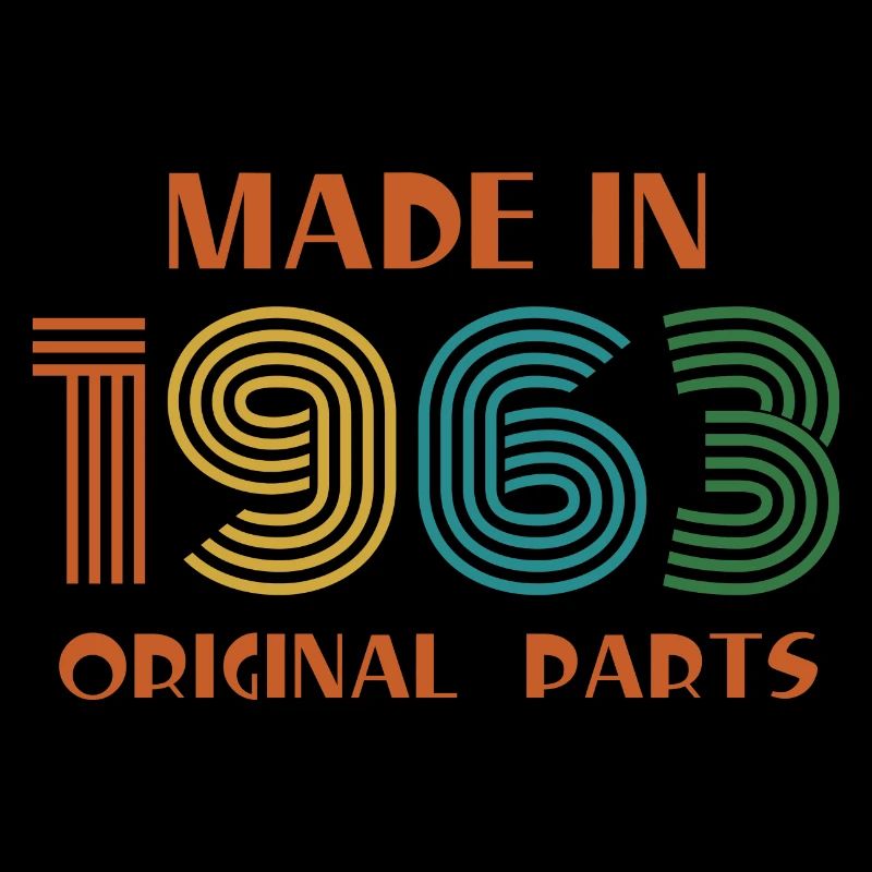 Made 1963 Birthday Retro