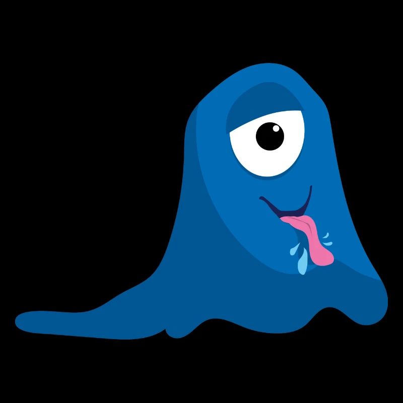Blaues Augenmonster