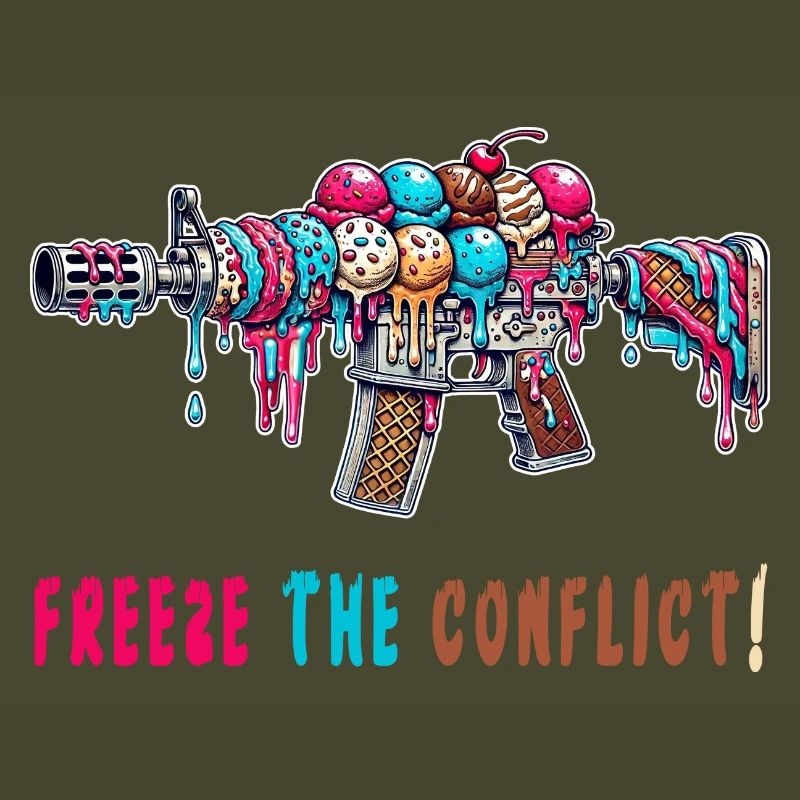 Konflikt eingefrieren Eiscreme