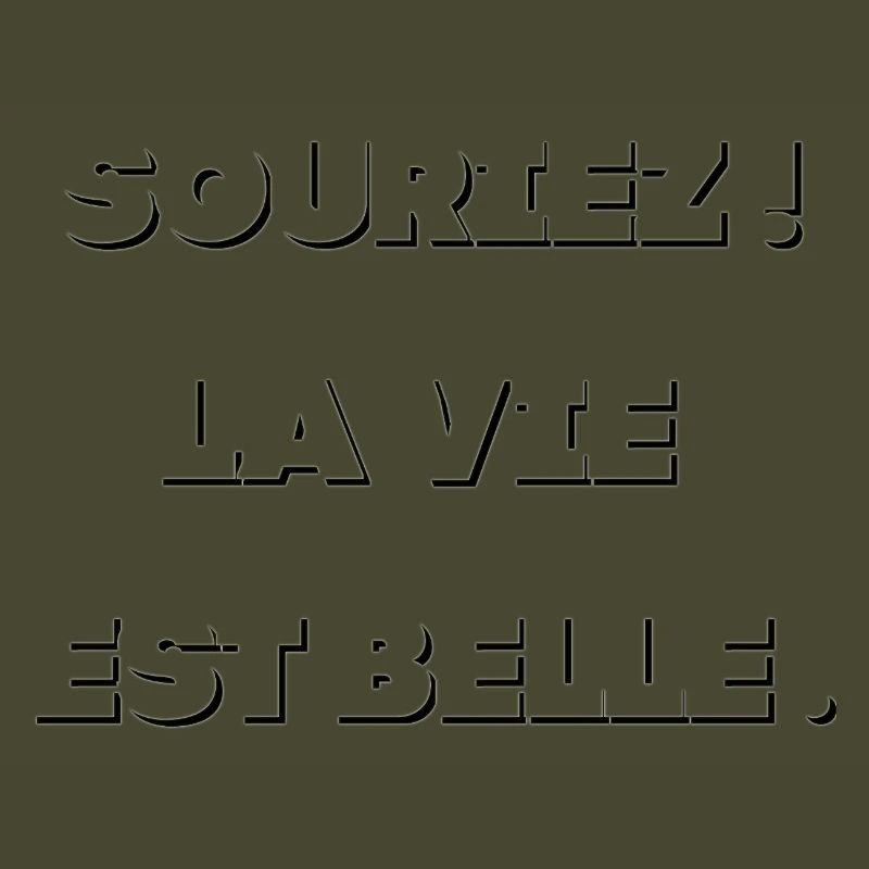 Neon Outline Typog Black
