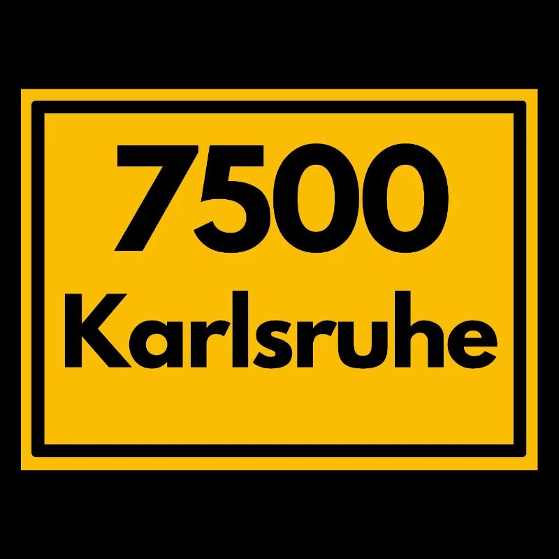 OLD POSTCODE ZIP CODE 7500 KARLSRUHE FÄCHERSTADT
