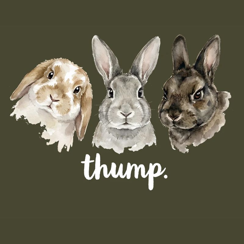 Fun rabbit knocking for rabbit lovers