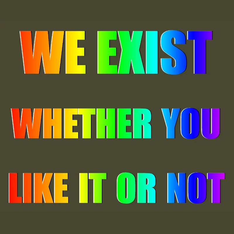 We Exist - Rainbow Gradient
