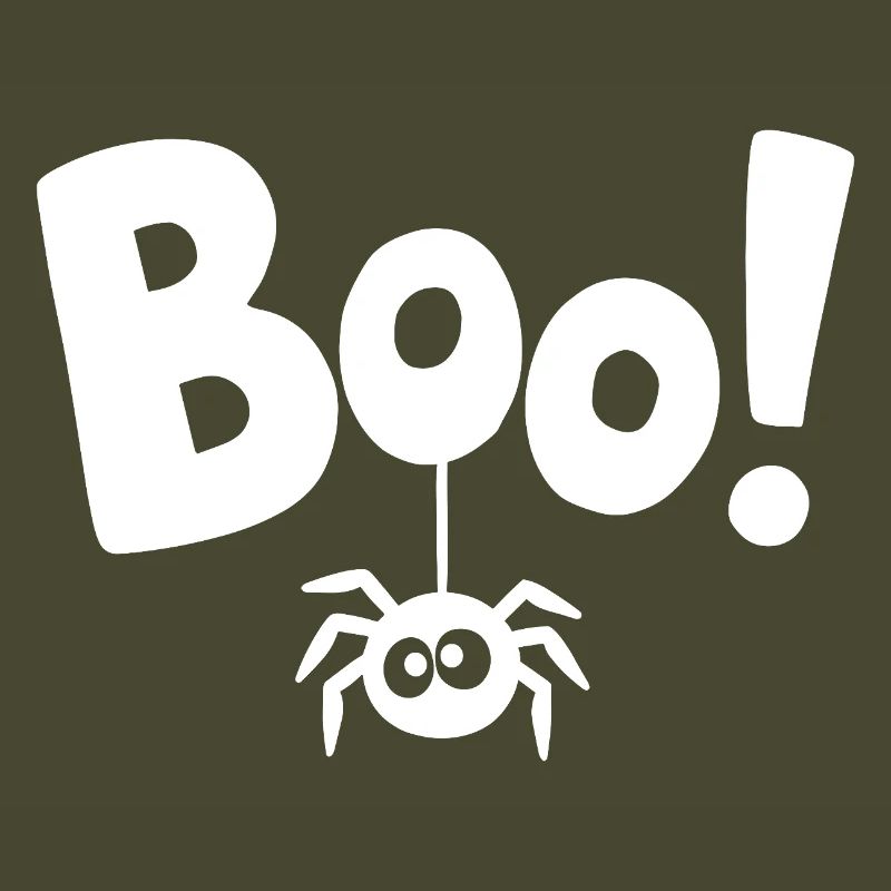 BOO! Funny Spider Statement Saying