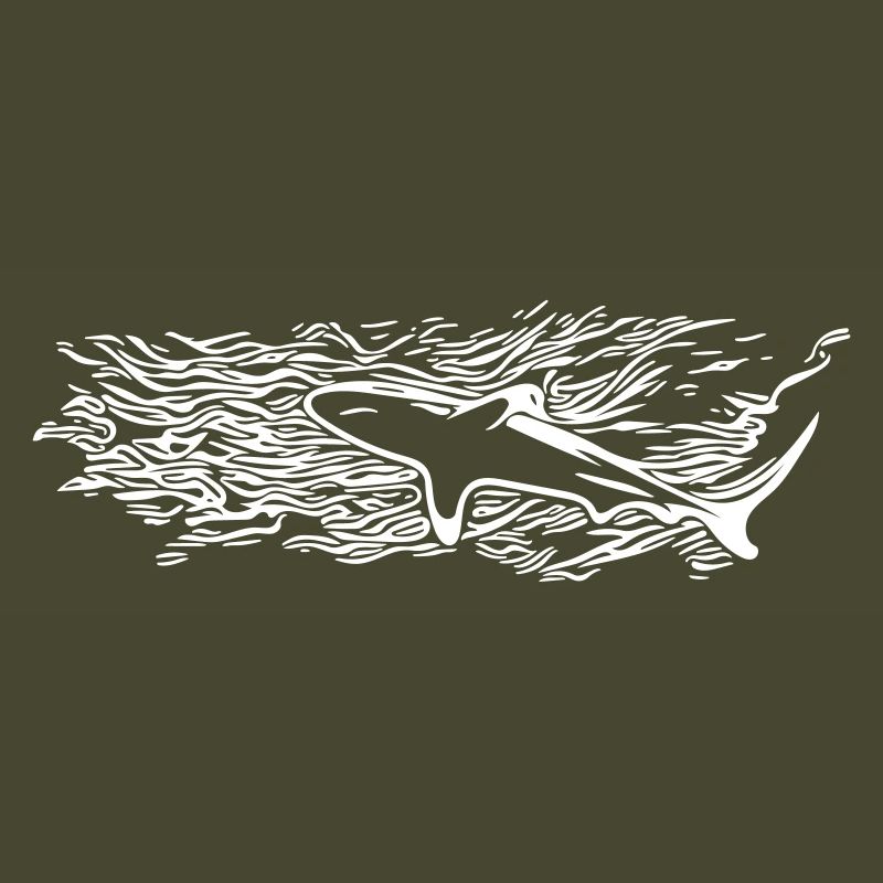 Silhouette de surface de requin
