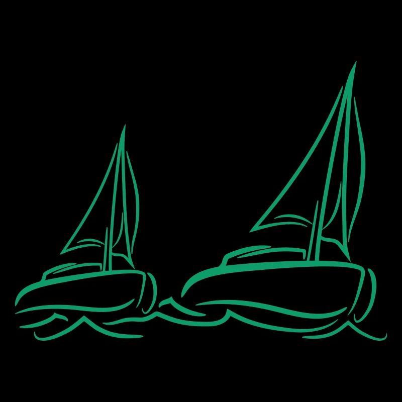 Deux navires Régate par équipe Régate de voile de compétition
