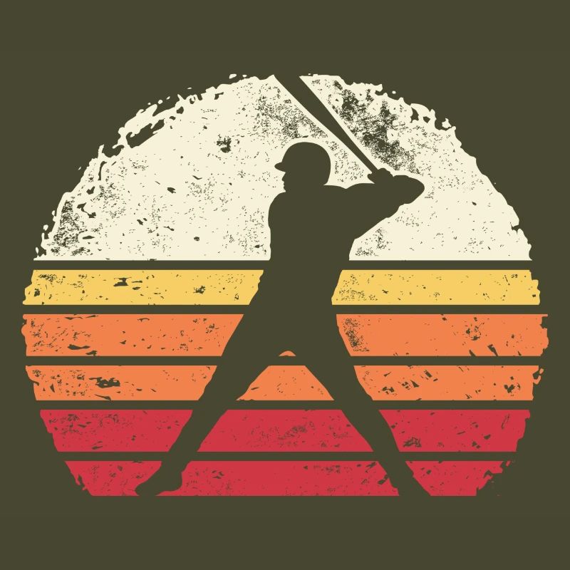 Baseball Sunset Silhouette