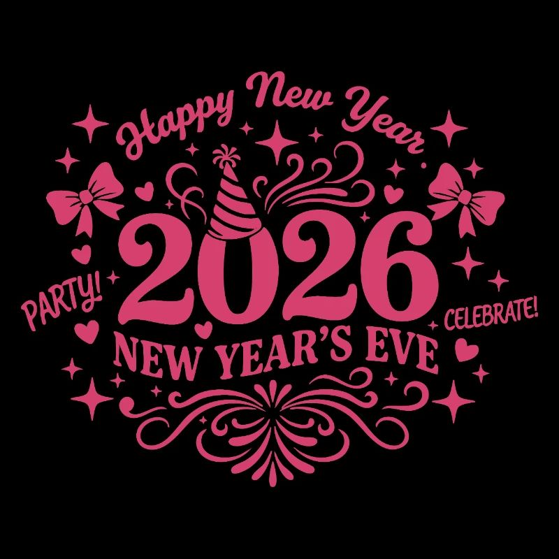 Feiern Sie Silvester-Feuerwerksdesign 2026