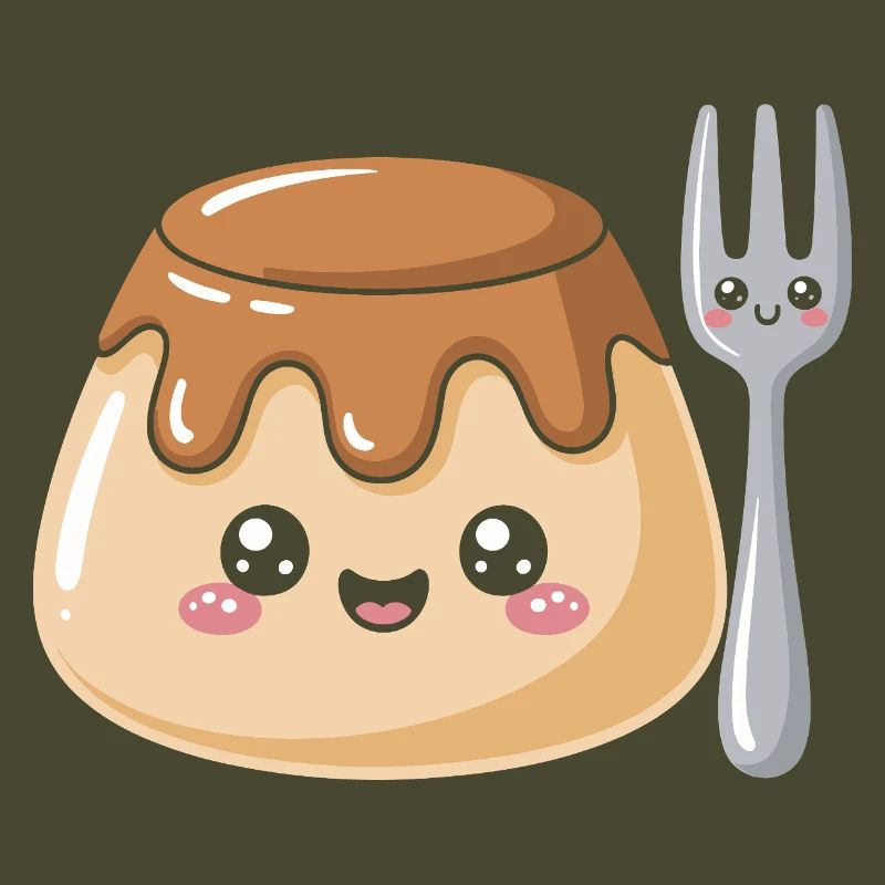 Pudding Mit Gabel