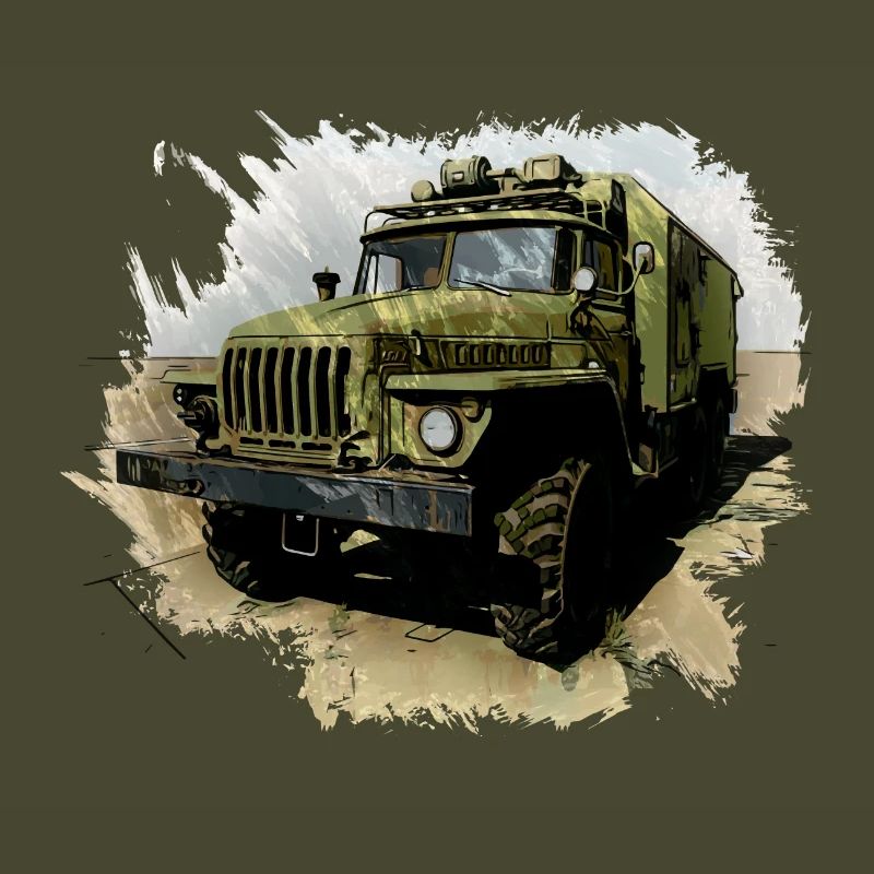 URAL 4320 avec corps de caisson
