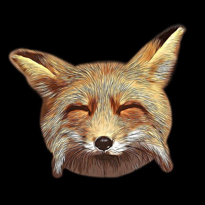 gxp fox renard week-end joyeux heureux vector art