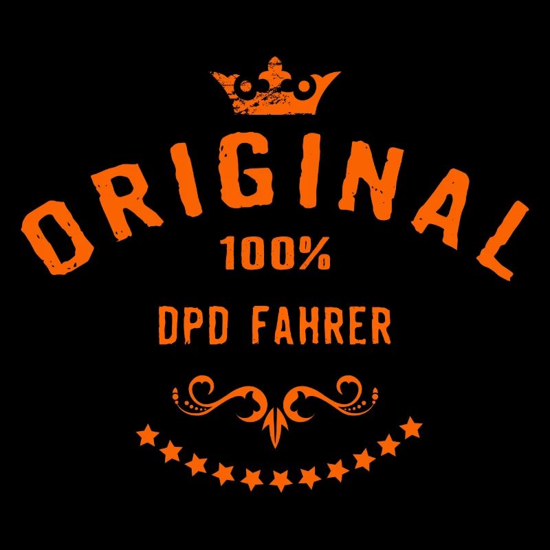 Original 100 Prozent DPD Fahrer - RAHMENLOS Beruf