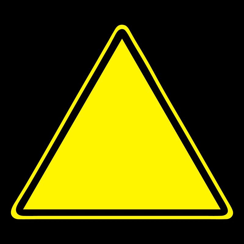 Warnschild Blanko
