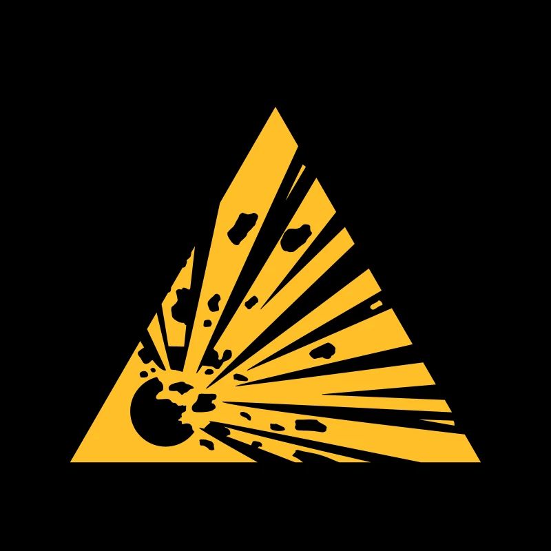 Symbole de danger - Explosifs (2 couleurs)