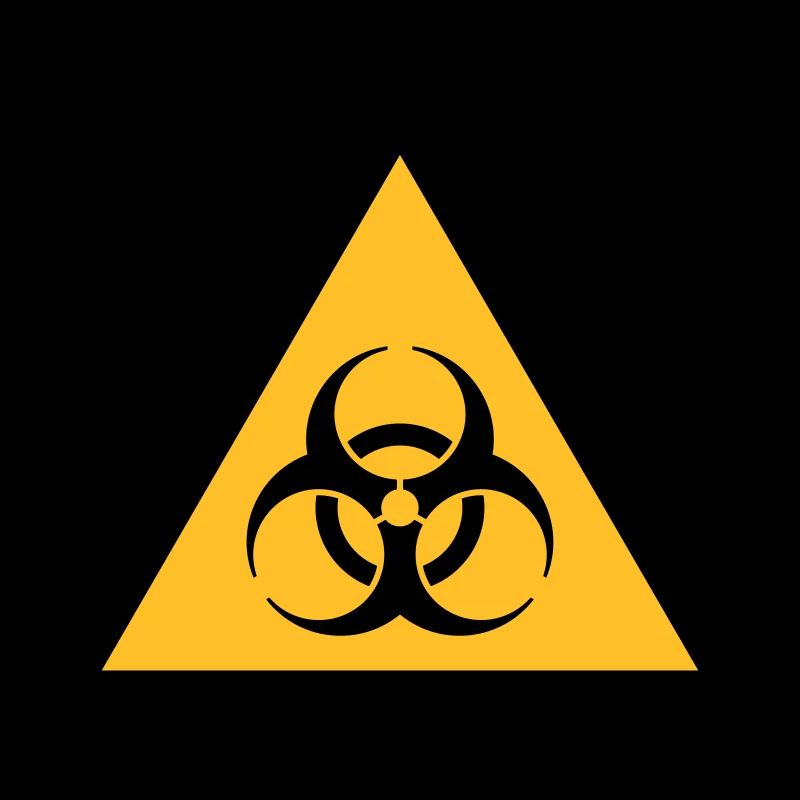 Symbole de danger - Biohazard (2 couleurs)