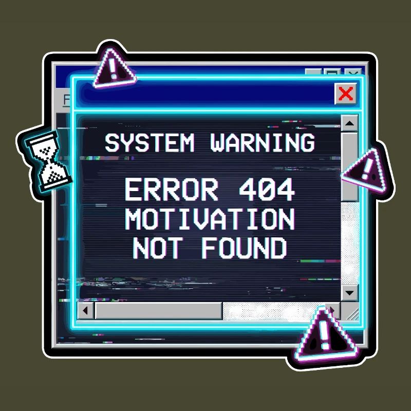 Error 404 Motivation Glitch
