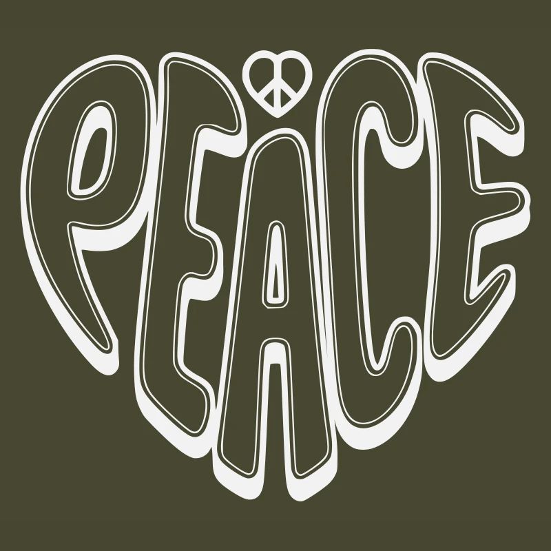 Peace Graffiti mit Peacezeichen 