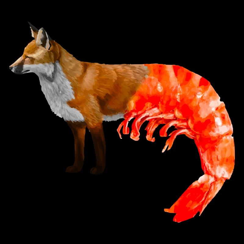 Fox-shrimp mixture