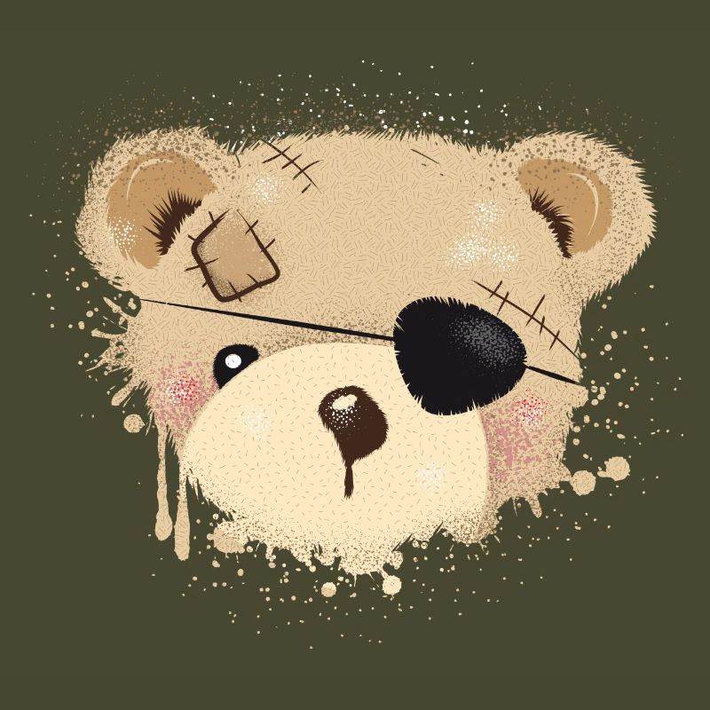 Nounours avec cache-œil