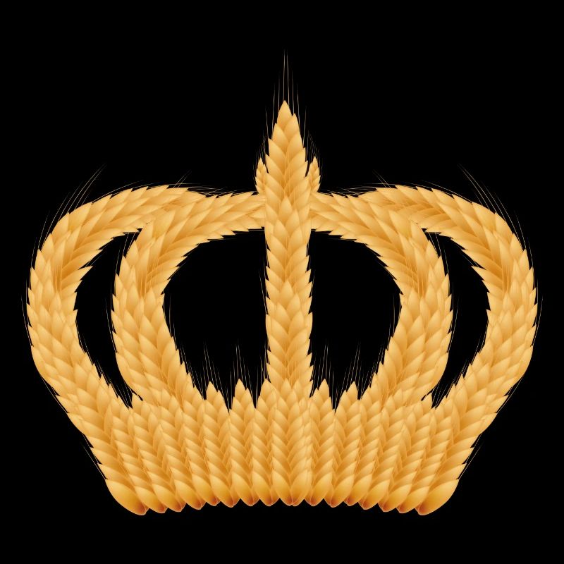 couronne royale d'épis de blé