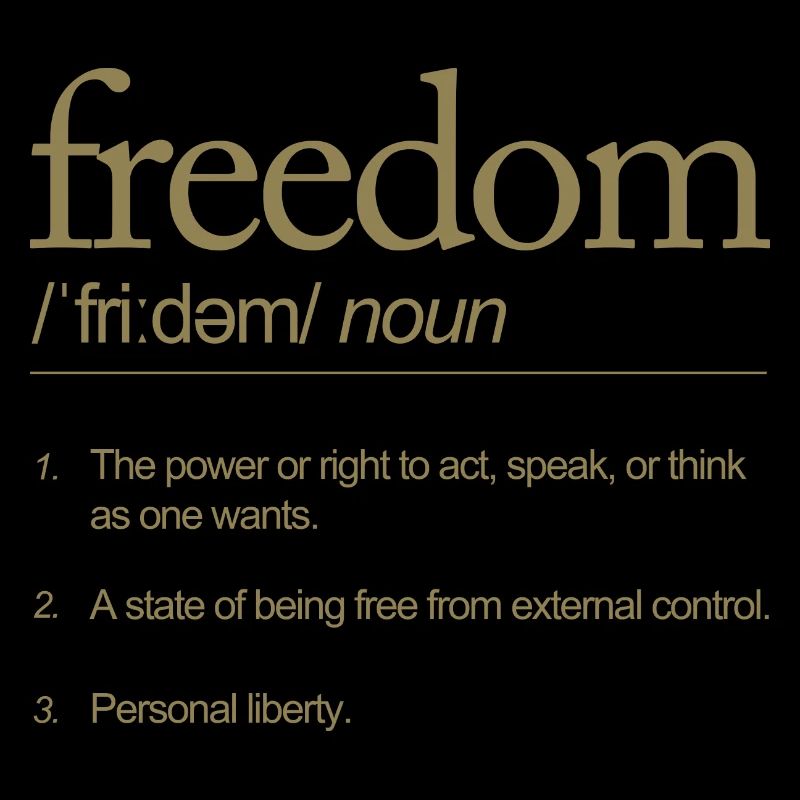 Freedom Definitely Speaking Action Thinking