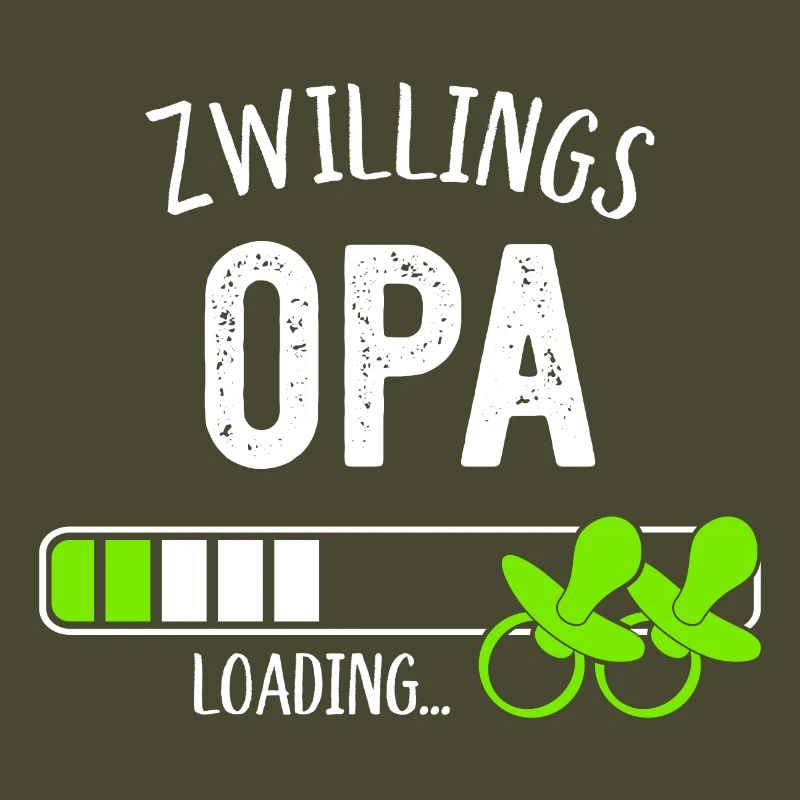 Zwillingsopa Loading Opa Großvater Zwillinge