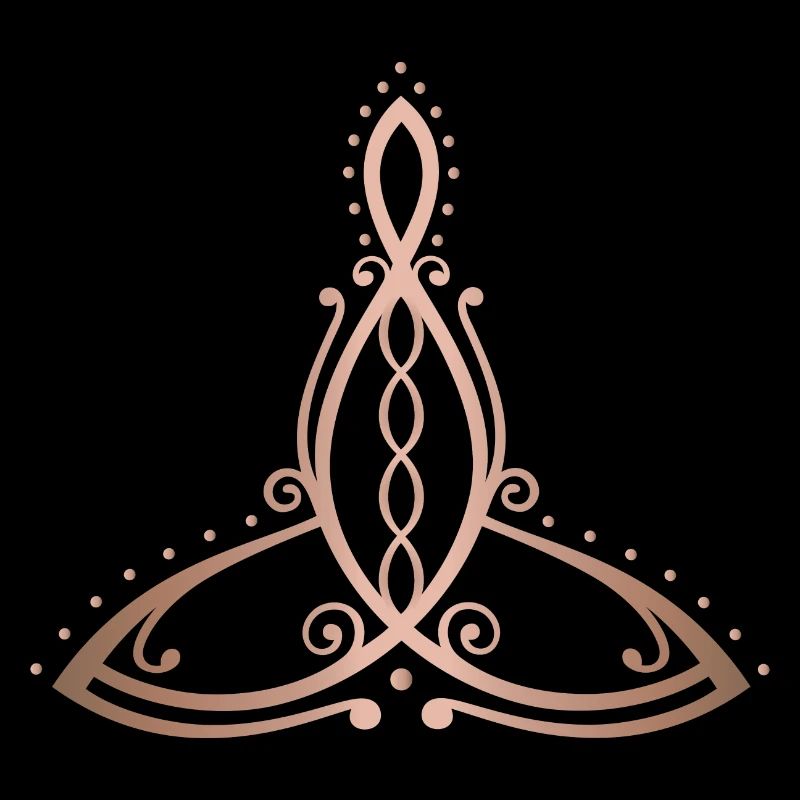 Celtic Motherhood Symbol Mutter mit vier Kindern