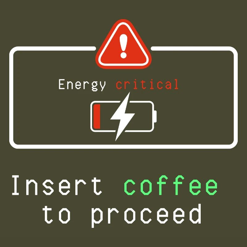 Coffee Energizer: Insert Coffee to Proceed