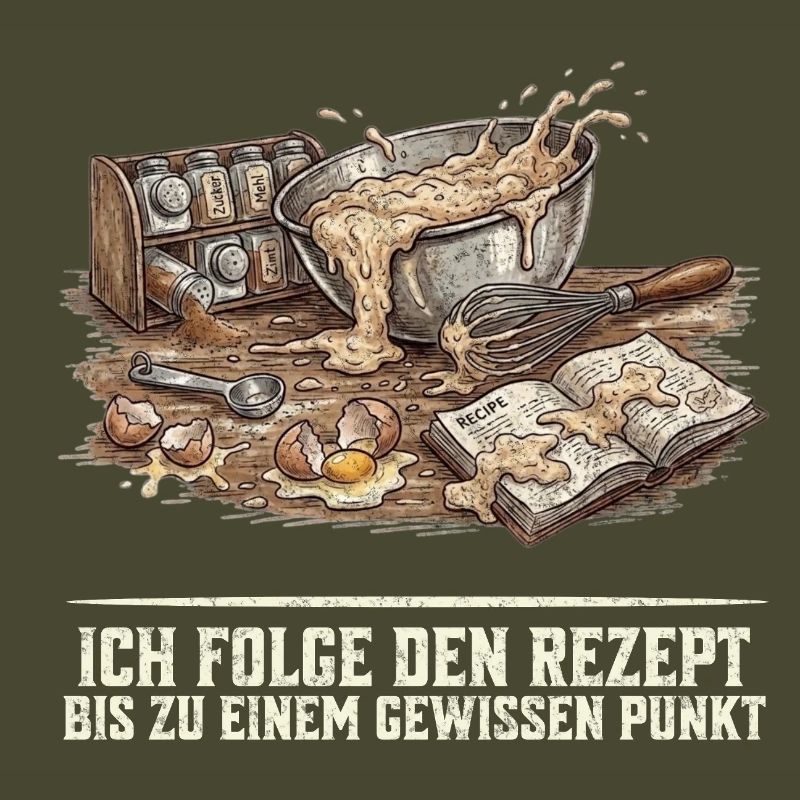 Backen Rezept Lustiger Spruch Hobbybäcker Geschenk