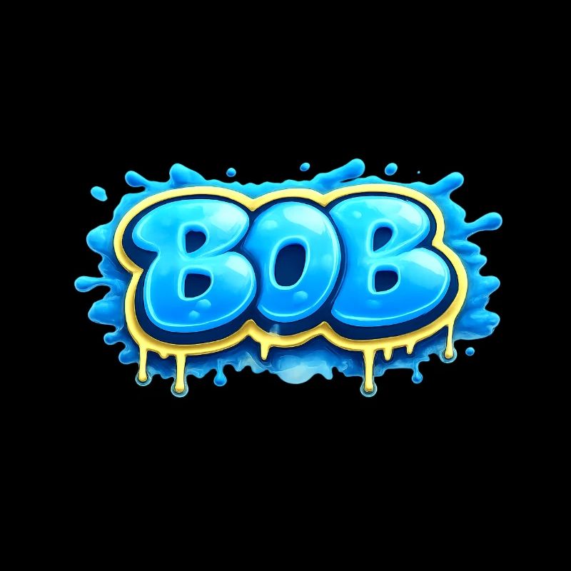 BOB GRAFFITI NAME FÜR PERFEKTES GESCHENK DRUCKBAR