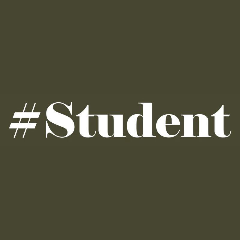 #Student Logo White