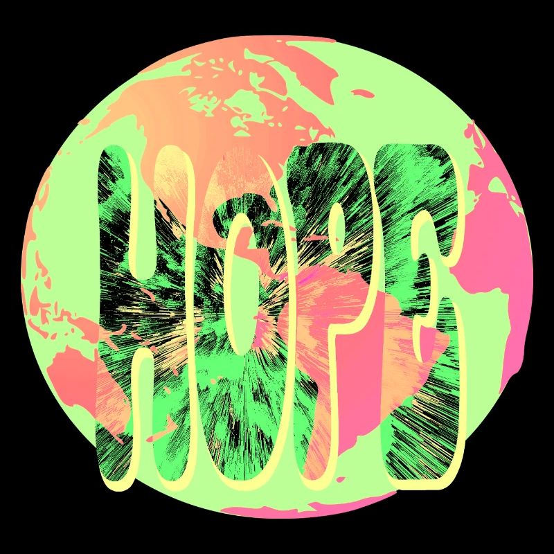 Hope Neon Tie-Dye Circular