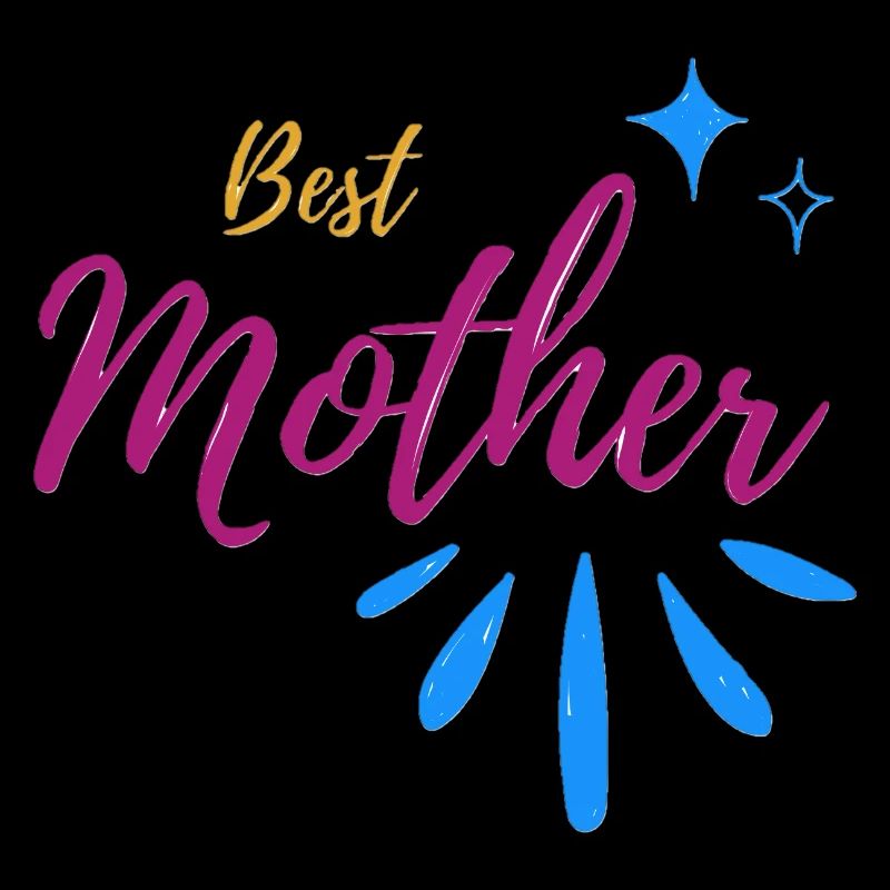 Beste Mutter Schrift mit Funkensprenkel