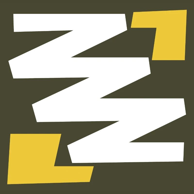 Basic simple digital art emblem with Z