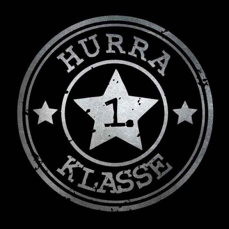 Hurrah 1st Class - Emblem with Star - Silver