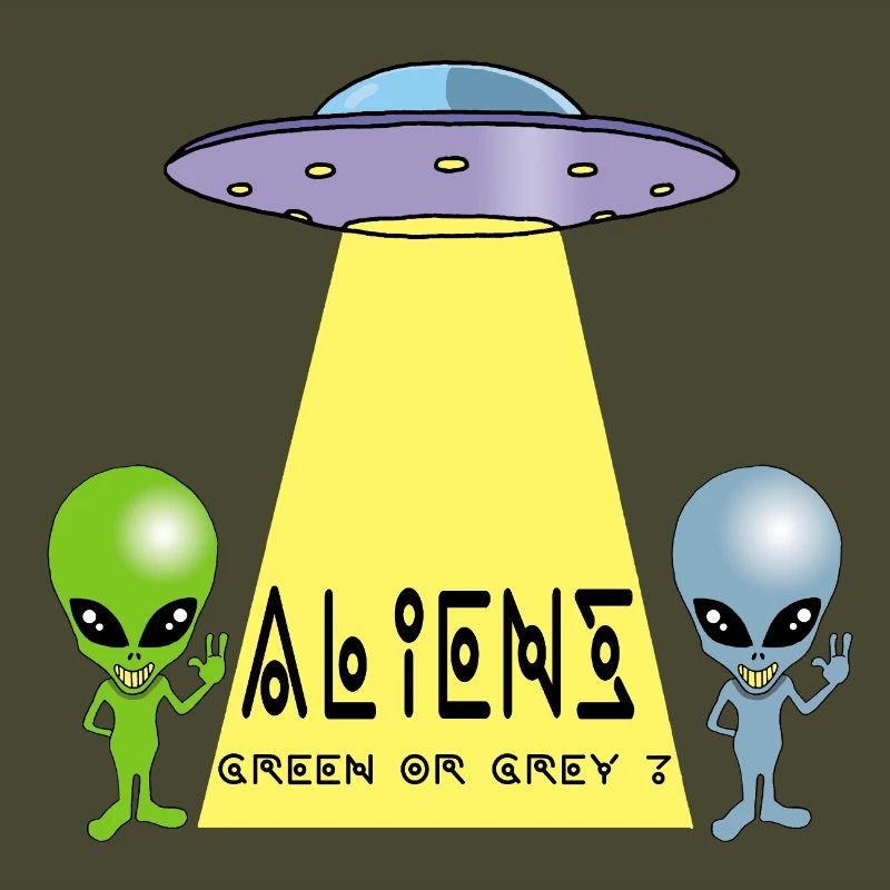 Grün oder grau außerirdisch?