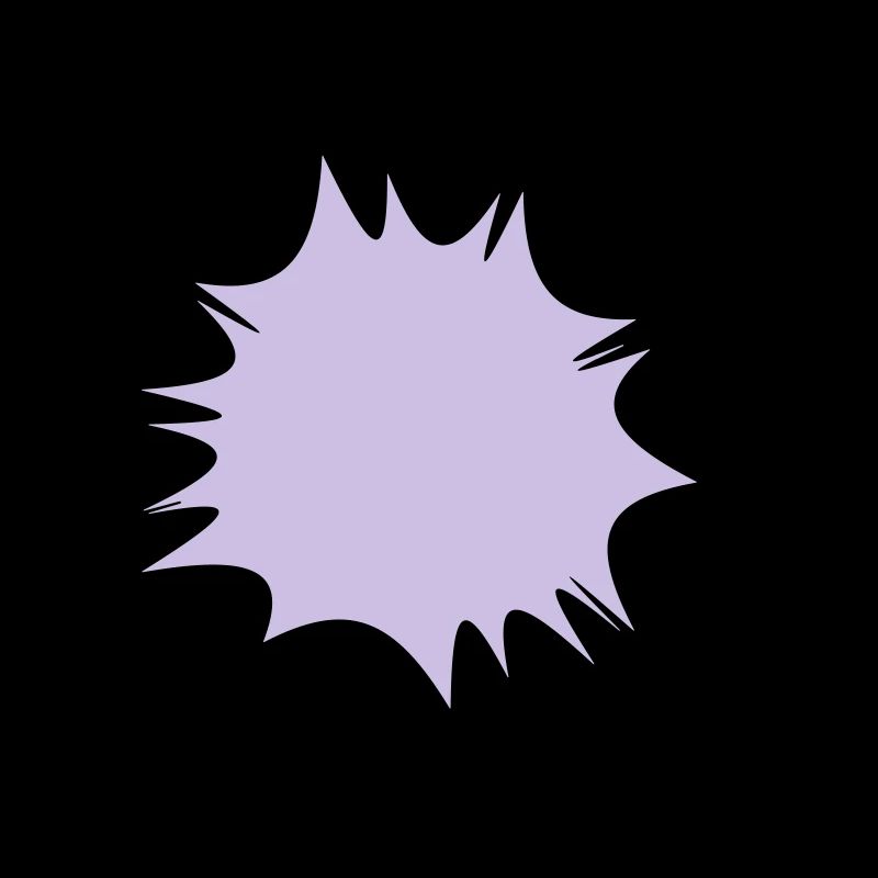 Speech comic bulle explosion