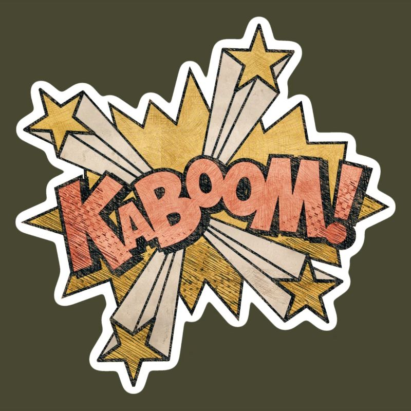 Comic Kabbom Pop Art Action Saying