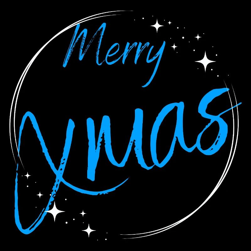 Frohe Weihnachten Script Circle