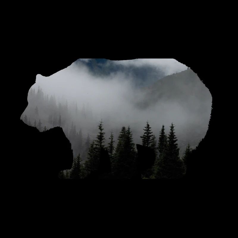 Waldbewohner / Natur Bär Wald Baum