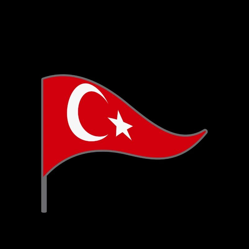 Drapeau. Drapeau. Drapeau du pays. Erdo.Turkey. Turquie.