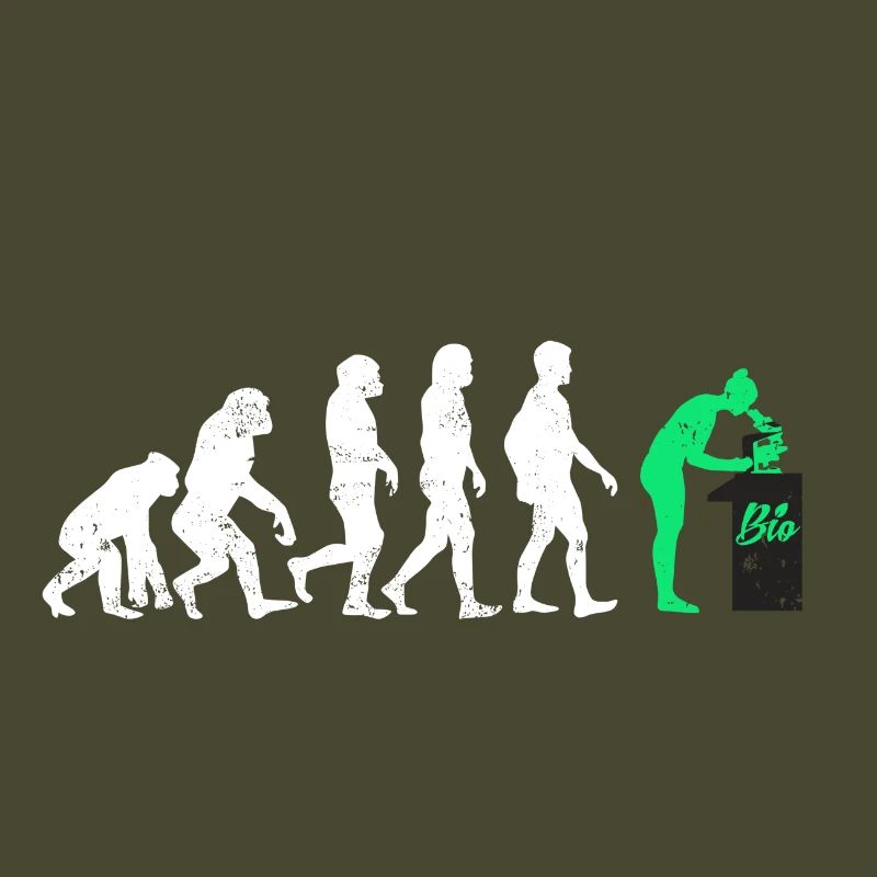 Biologe evolution geschenk beruf biologie mikro